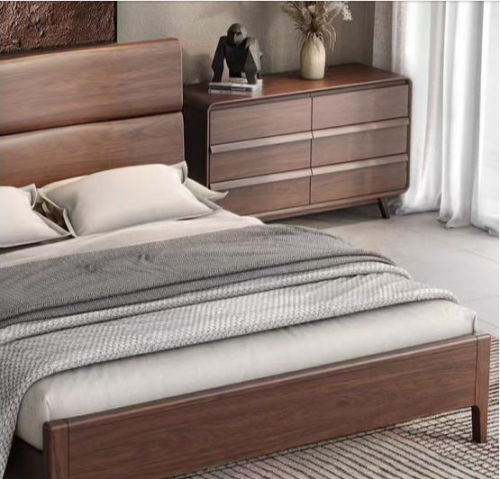 Modern Wooden Bed Frame for Bedroom Furniture