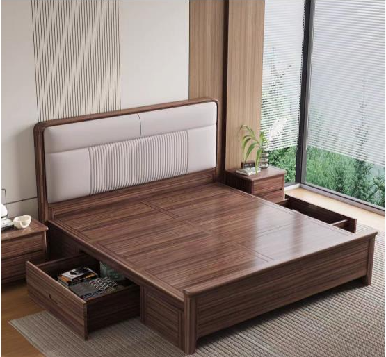 Modern Bedside Table with Storage Drawer for Bedroom